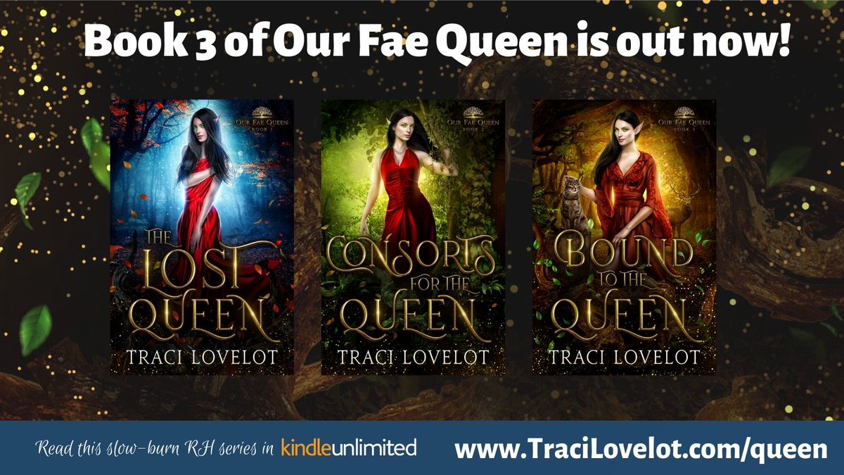 Only the love of 5 fae can convince Glori to become queen... 👑 TraciLovelot.com/queen

#reverseharem #whychoose #whychooseromance #reverseharembooks #reverseharemromance #reverseharemreads #reverseharemauthor #rhbooks #rhromance #slowburnromance  #kindleunlimited #kindle