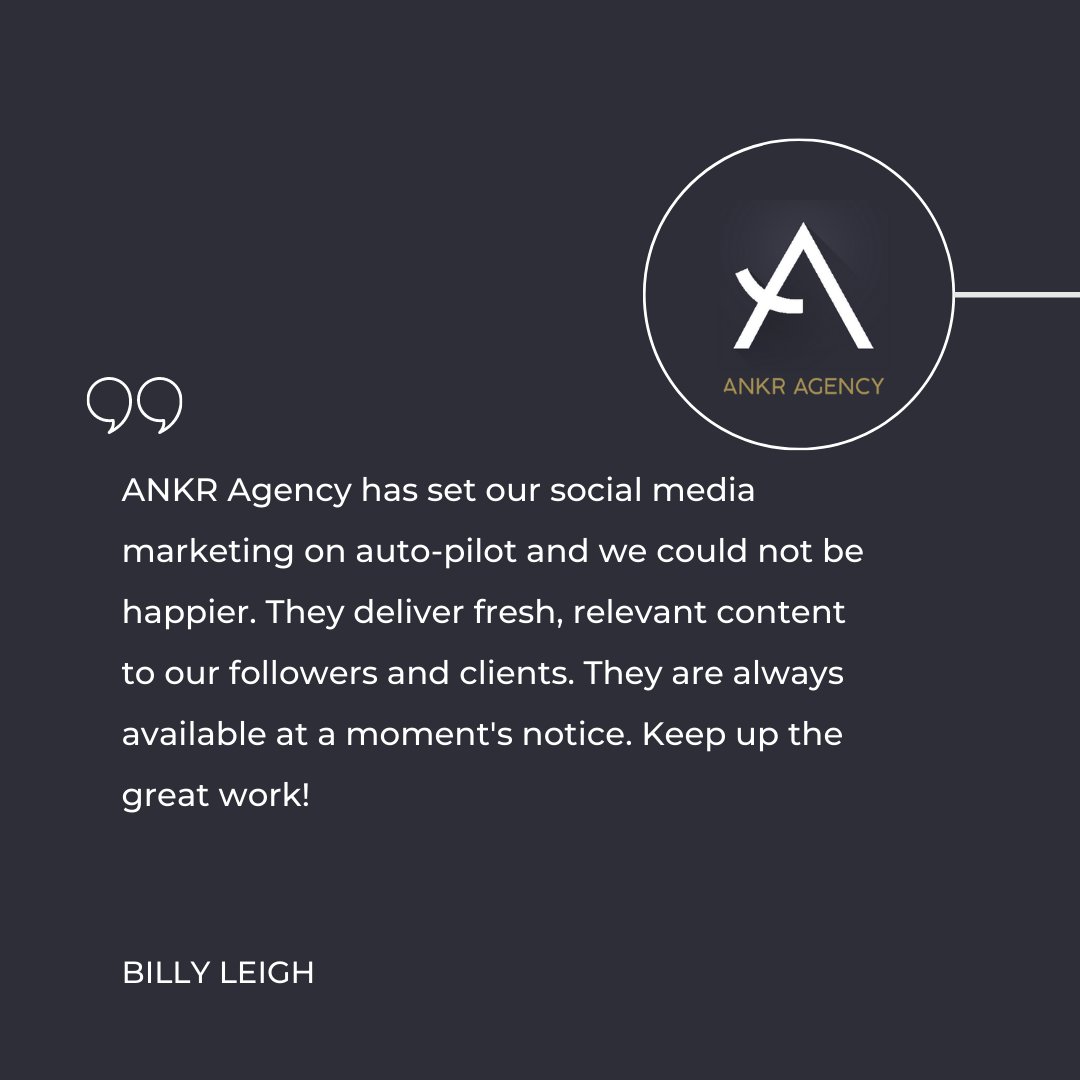 Thank you Billy, for these kind words! We appreciate each and every one of our clients. 🙌