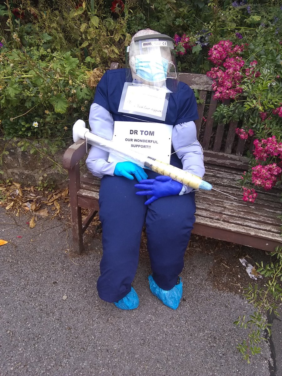 AnneApr's tweet image. On our holidays in Mortonhampstead #Devon #scarecrows