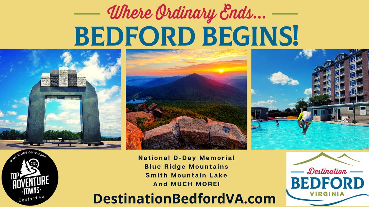 VisitBedfordVA's tweet photo. There's plenty to do in Destination Bedford - live music, disc golf, wine, beer, historic attractions...plan your end-of-summer and fall getaway now! #DestinationBedfordVA #VAmountains #TopAdventureTown
August e-newsletter: https://t.co/ZPu6IMzUPT https://t.co/RdgCzHY1QD