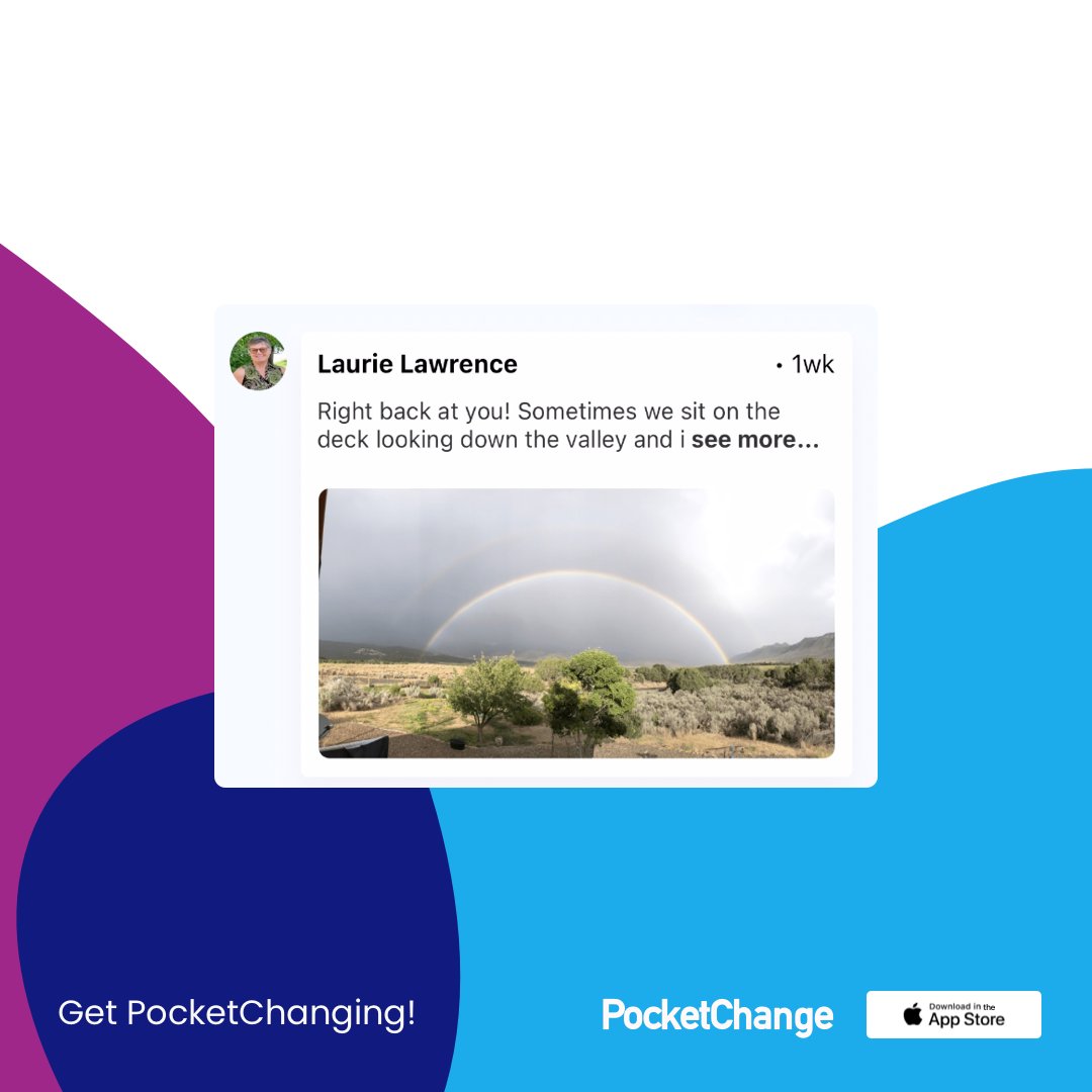 Brighten your day by taking a scroll on PocketChange ☀️🌈