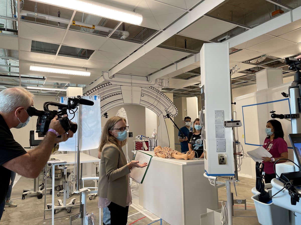 TCHQUEST's tweet image. Using pre-construction design #simulation to test the physical space of the interventional radiology department of the new Texas Children&apos;s Hospital in Austin.
@noracoleman 
@TxChildrensATX 
@KPStoneMD 
@CaraDoughty1 
@DrBramPedsER 
@PICUDoc23