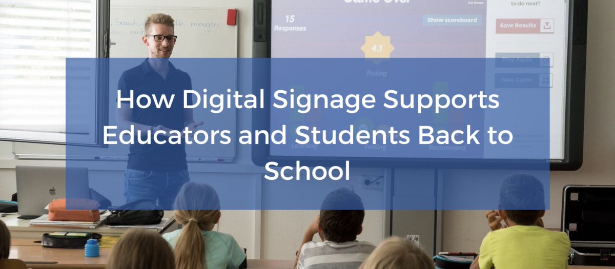 DSFederation (@dsfederation) on Twitter photo Rise Vision wrote about how #DigitalSignage can play a role in supporting educators and students as they get back to school in 2021.
Read it here: bit.ly/3Bu5ERQ <a href="/RiseVision/">Rise Vision</a> #EdTech Rise Vision wrote about how #DigitalSignage can play a role in supporting educators and students as they get back to school in 2021.
Read it here: bit.ly/3Bu5ERQ <a href="/RiseVision/">Rise Vision</a> #EdTech