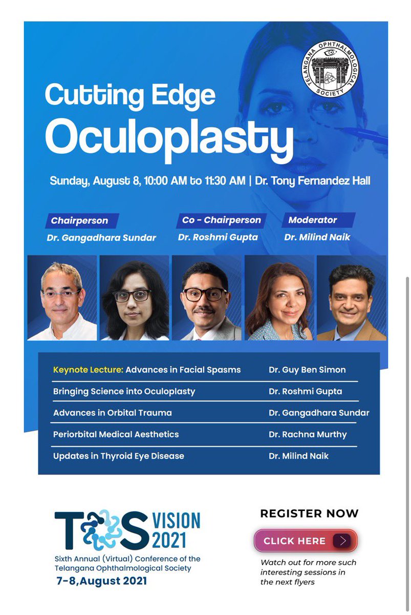 Honoured abs humbled to be a guest speaker amongst global experts speaking on something I'm passionate about. The 6th annual TOS meeting Vision 2021.  <a href="/facerestoration/">FaceRestoration.com</a>