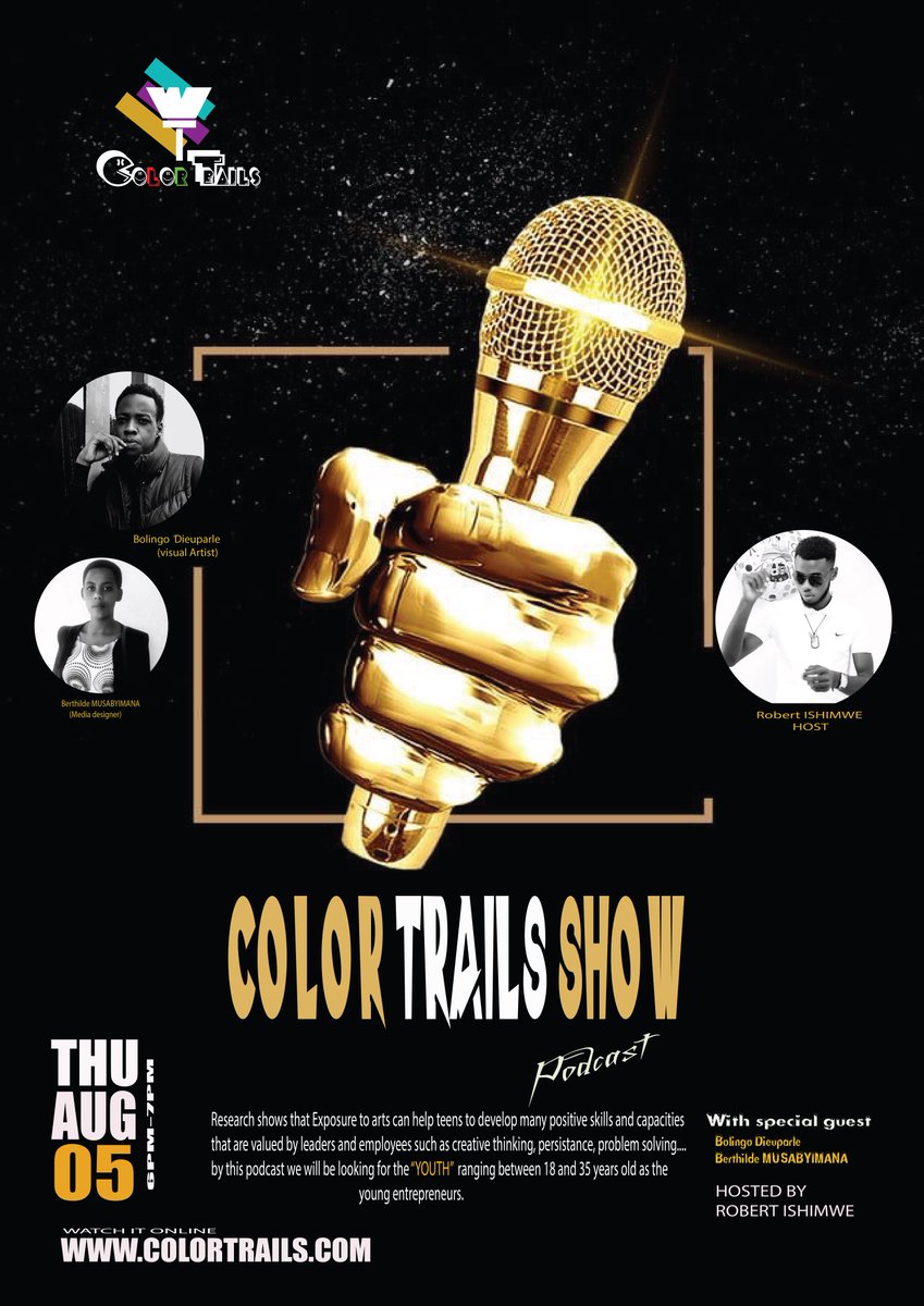 IshimweDonRobe1's tweet photo. Have a look on This Poster you Can know more about Color Trails Podcast.
@BOBO45201784
@musabyimanaber6 https://t.co/NbxbILD7tO