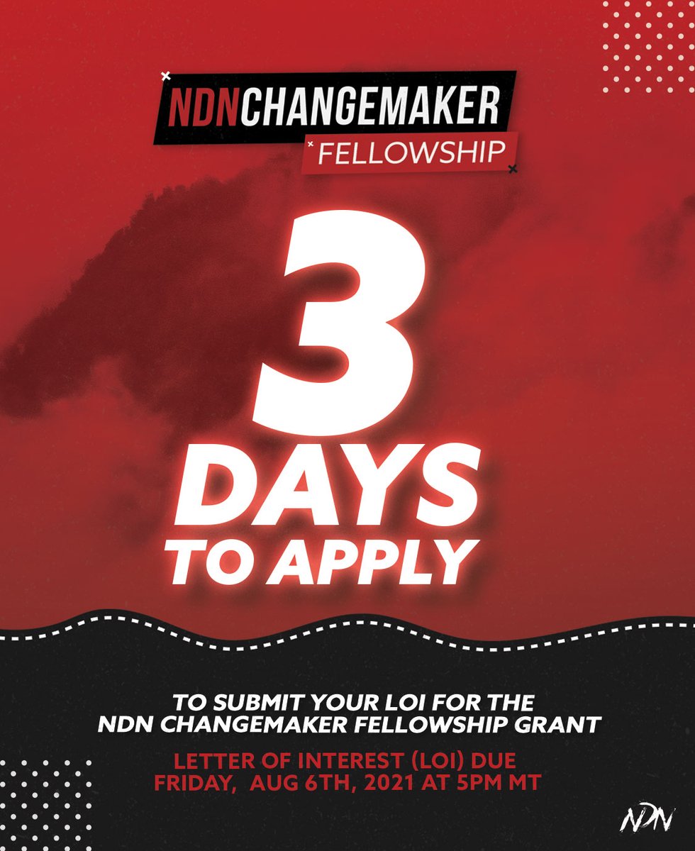 ndncollective's tweet image. Movements for social &amp;amp; environmental justice are made up of ordinary people doing extraordinary things, amidst challenging circumstances. 
NDN is seeking emerging Indigenous leaders like YOU who aim to #DefendDevelopDecolonize in their communities.💥 ndnco.cc/changemaker