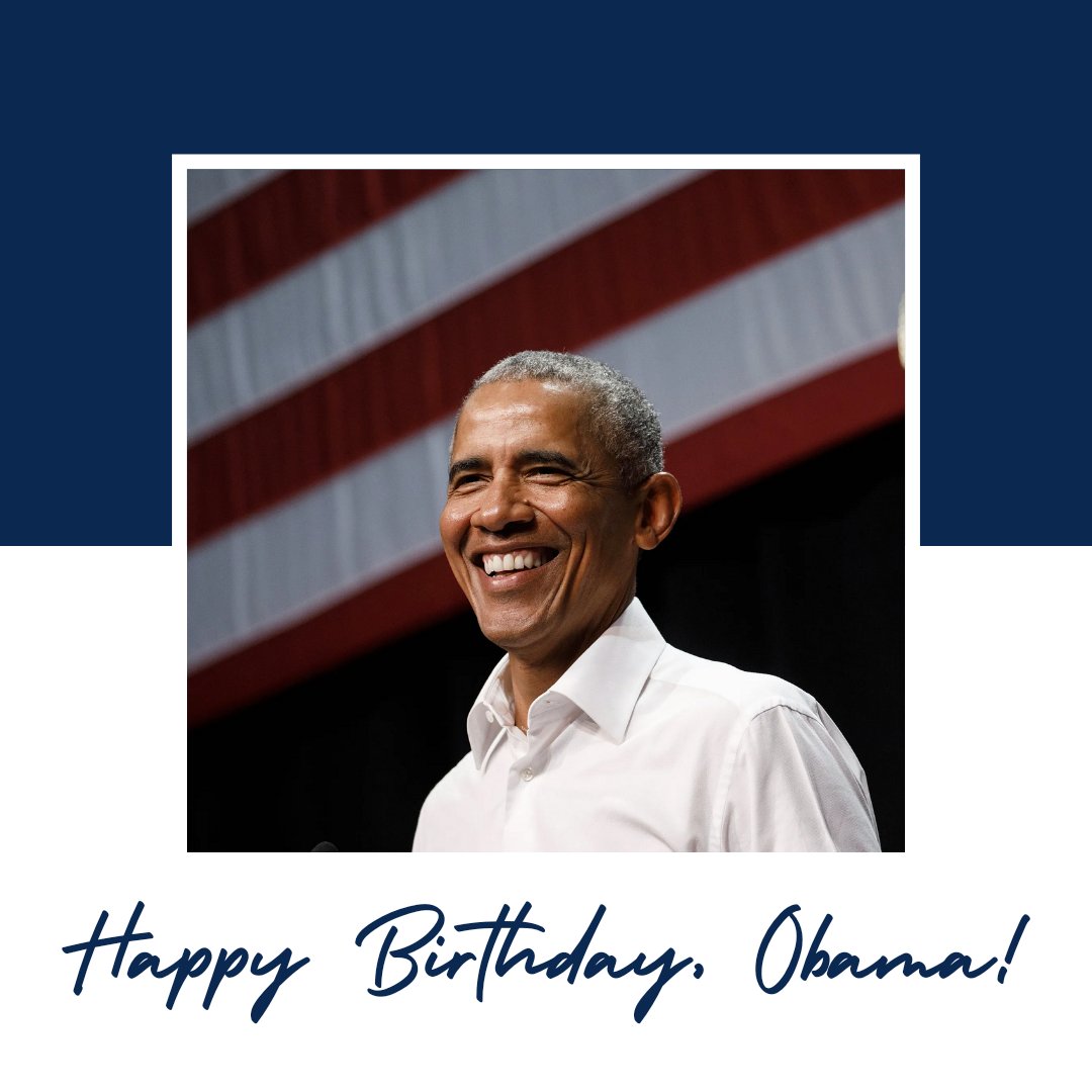 Happy 60th birthday to former President Barack Obama! Here\s to many more!  