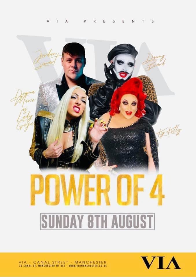 DonnaMarieGaga's tweet photo. THIS SUNDAY….. I’m back at performing my @ladygaga tribute show at @VIA_CanalStreet with this lovely lot @thedannybeard @KYKellyOfficial #jordansmart 🤗. #ladygaga #show #manchester #LGBTQ https://t.co/5rClz6U3Cn