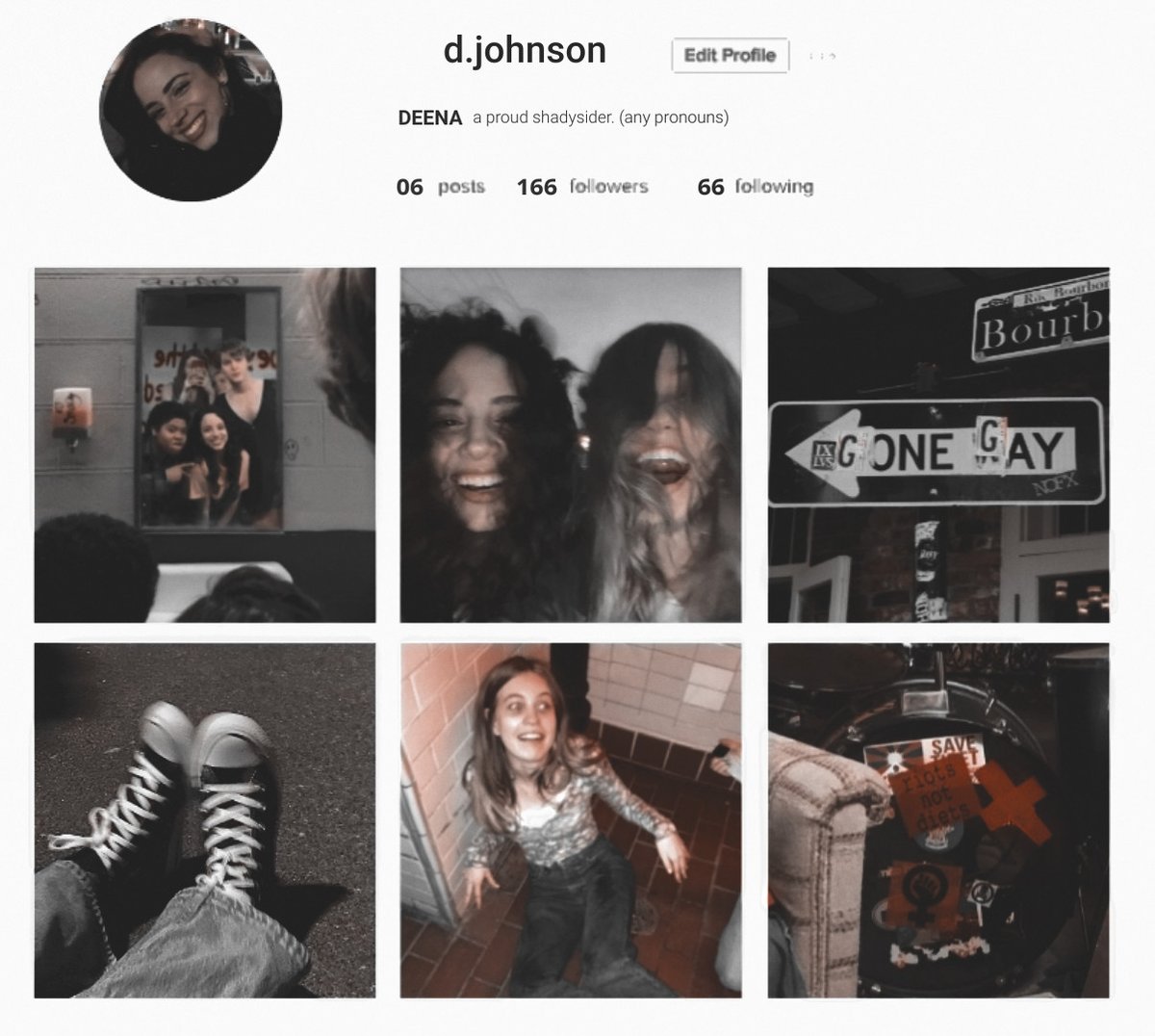 vpedrtti's tweet image. se a sam e a deena tivessem perfis no instagram seria assim