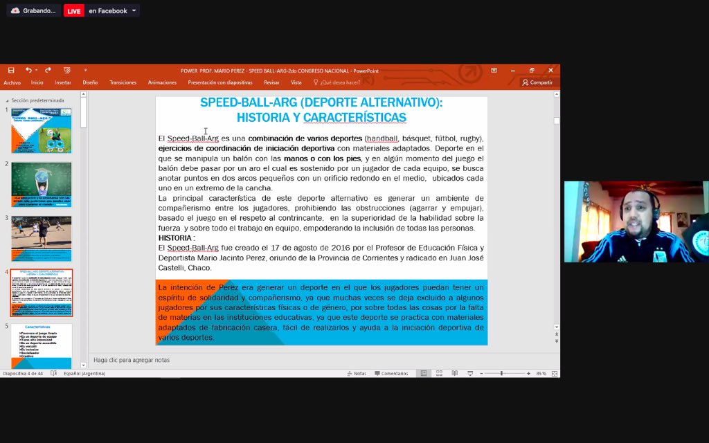 DEPORTEPeronis's tweet photo. @ProfMarioPerez1 expone en la mesa de #DeportesAlternativos del #CongresoNacionalDelDeporte2021  #EducacionFisica #SpeedBallArg #Chaco #Innovar #Proyectar #Pensar #Influir #Hacer ⛹️🤾🤽🇦🇷 https://t.co/siLECy0mKo