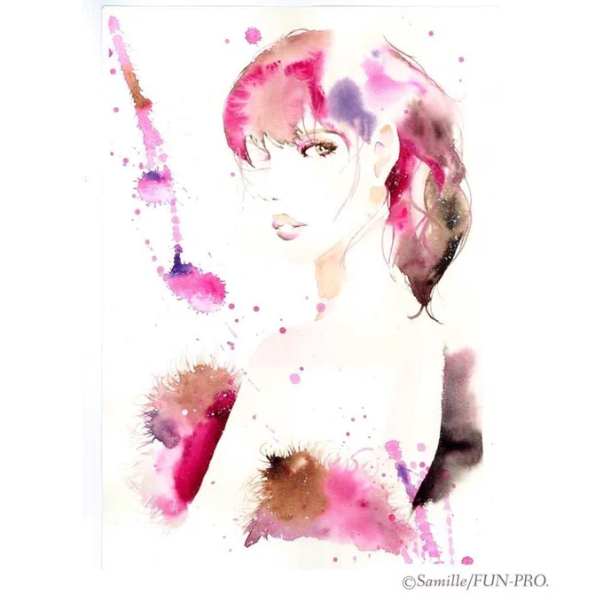 🎨🖌☺️ #透明水彩 #ヴィフアール 