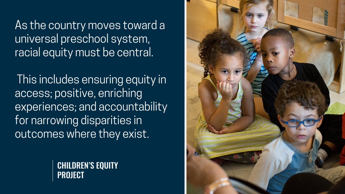 ChildrensEquity's tweet image. Can we hold universality &amp;amp; equity together in building out #PreK for every family who wants it? 

Short answer: YES - but we must be intentional, specific, &amp;amp; bold. Read our new report to learn more: bit.ly/CEPheadstart

#StartWithEquity #AmericanFamiliesPlan #AFP