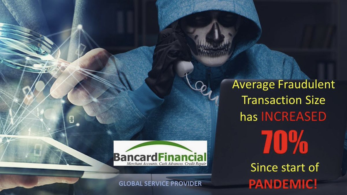 CV19 has caused a 70% rise in #fraudulent transactions!  
.
.
#fraud #datasecurity #threats #breach #idt #identitytheft #keylogger #scams #onlinescam #b2b #dataprotection