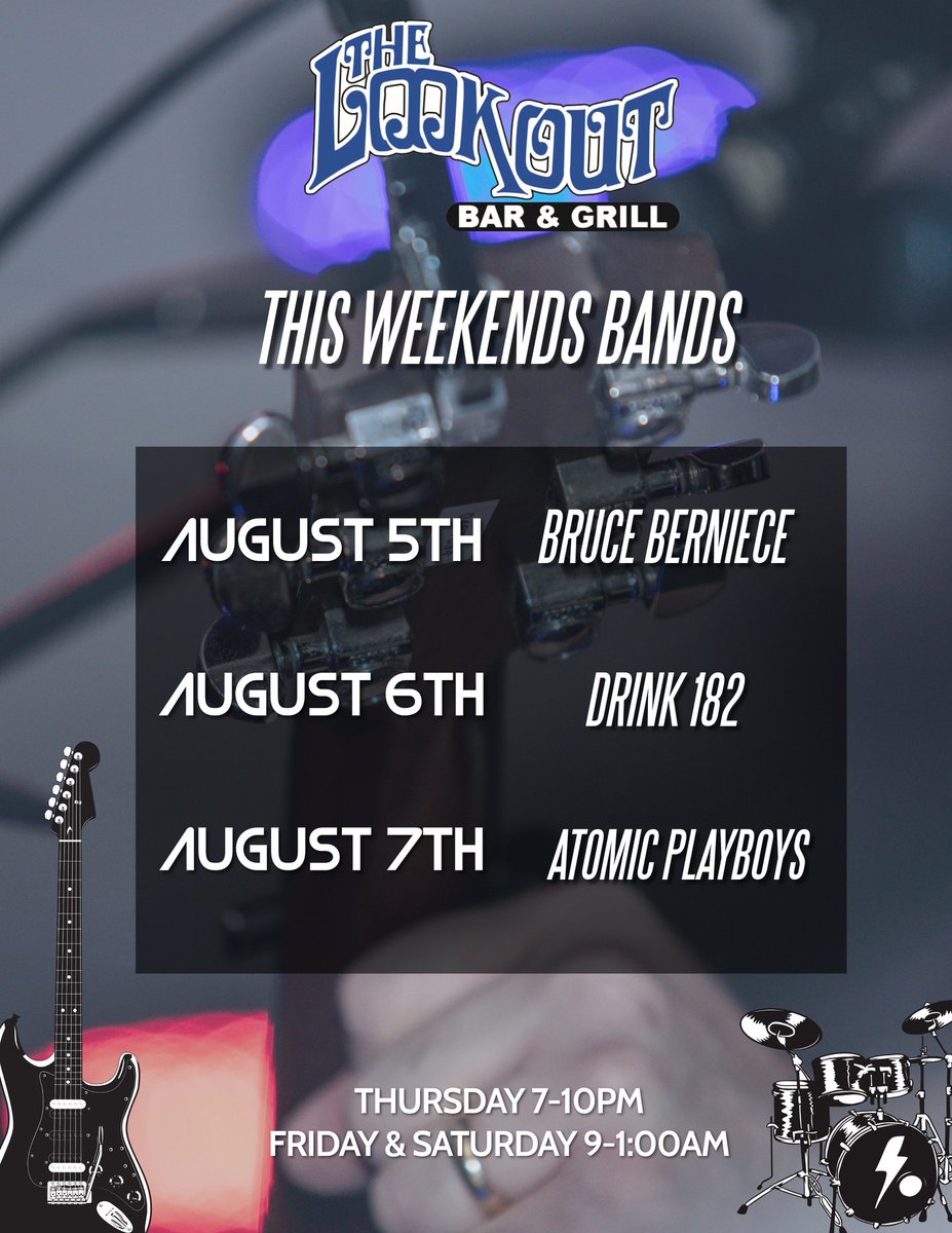 The Lookout Bar and Grill (@lookoutbargrill) on Twitter photo Live Music with no cover charge! Live Music with no cover charge!