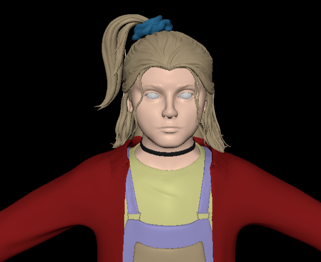 Sophiavideogame's tweet image. Take a look at Pearl’s model, our character that lives in the 90's, this is the high poly that  we will be using just like the previous character to make bake with our lowpoly. 
#indiegame #indiedev #gamedev #indiedeveloper #nostalgia