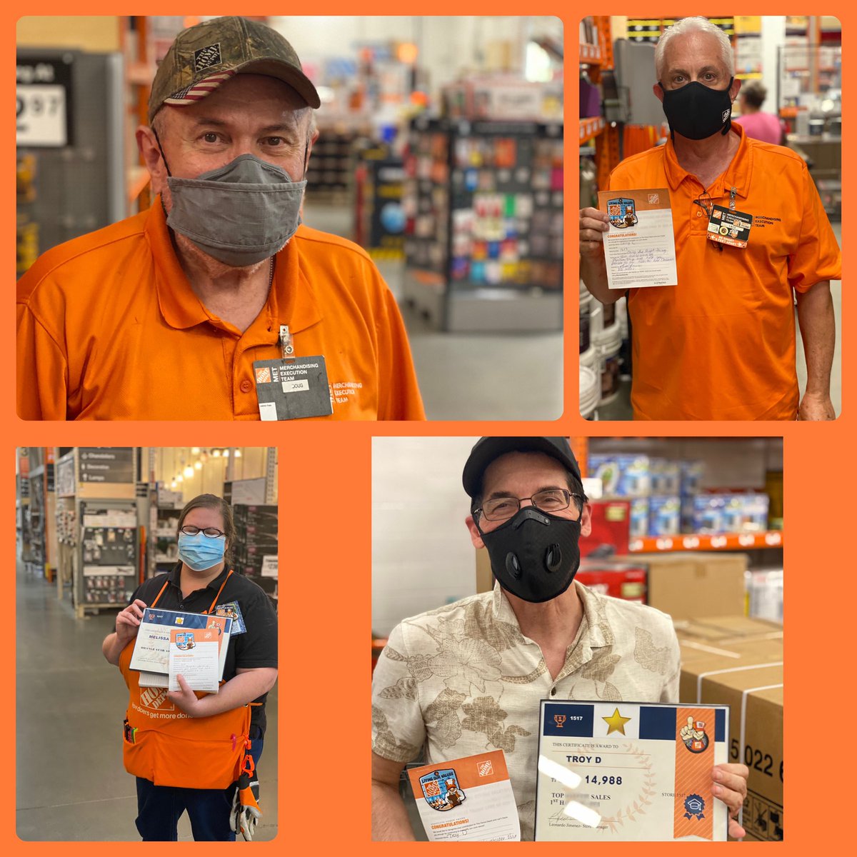 Our amazing associates getting recognized for their amazing 1st half performance, dedication, passion and commitment to our associates and customers! <a href="/RichBolton2/">@RichBTHD</a> <a href="/kmwunrow/">Kathleen Elmore</a> @HD_KarenF <a href="/EricCampbellDSM/">Eric Campbell</a>