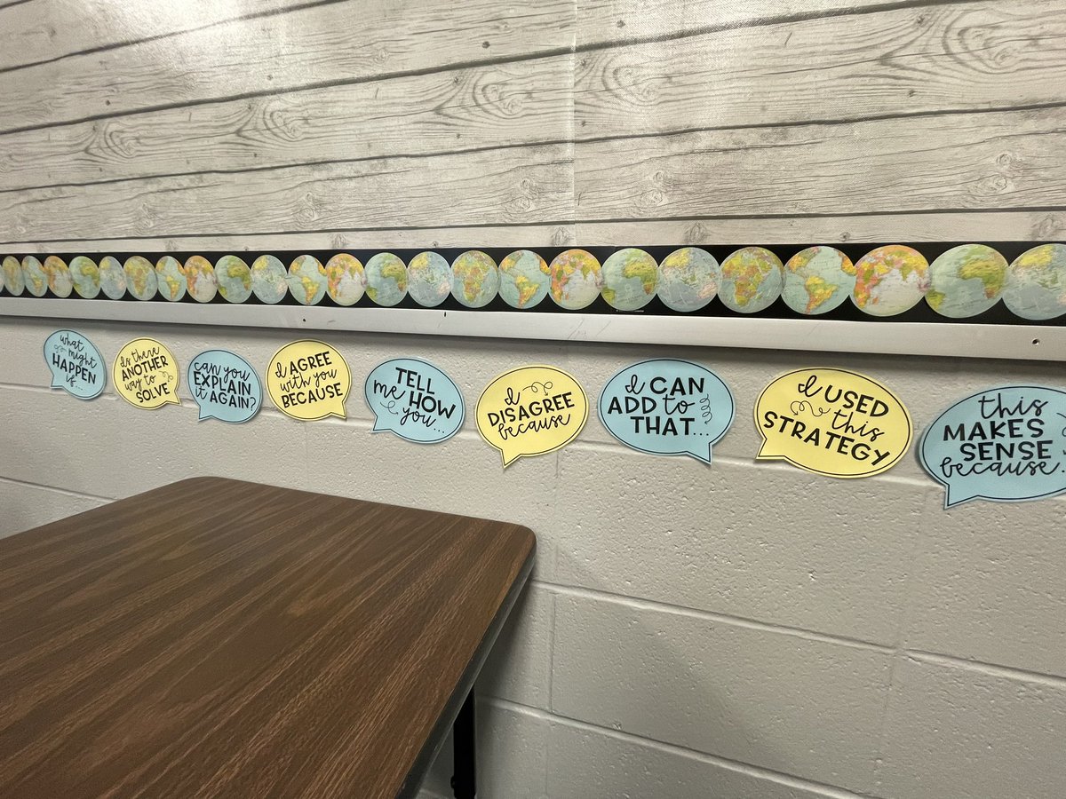 Worked on my math corner today! #mathtalk