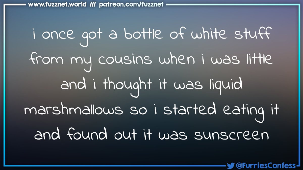 I'm glad it was just sunscreen 🥴