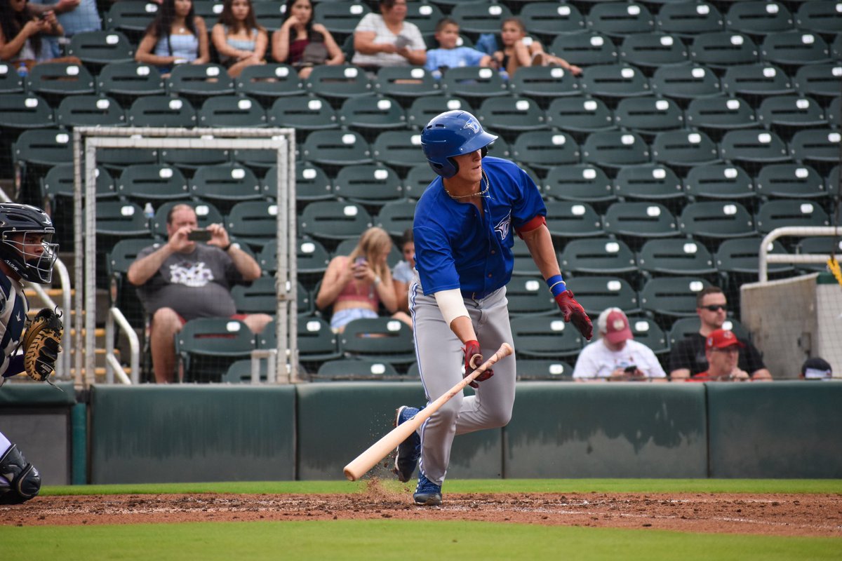 DunedinBlueJays's tweet photo. Riley Tirotta gets his first professional hit on the first pitch he sees! 👏

Congratulations @TirottaR! https://t.co/TTf9Q3MTwu