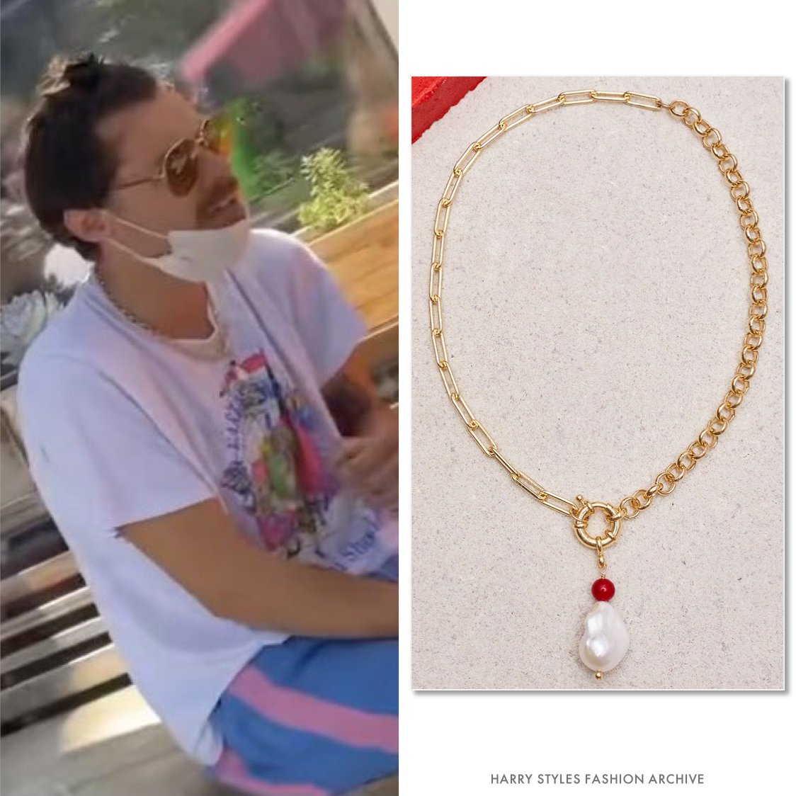 Buy Harry Styles Inspired Pearl Necklace Online in India - Etsy