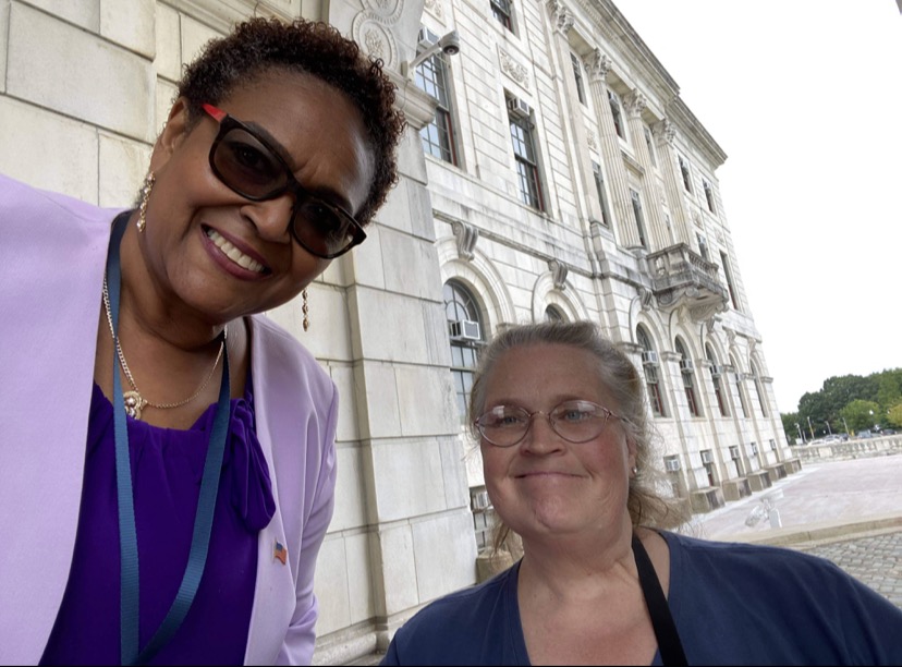 The Fair Pay Act and Health Care Confidentiality Act were both signed into law at a special ceremony at the State House today! These new laws will strengthen women's health and equity in R.I., creating an improved economic and health care system for survivors and their children.