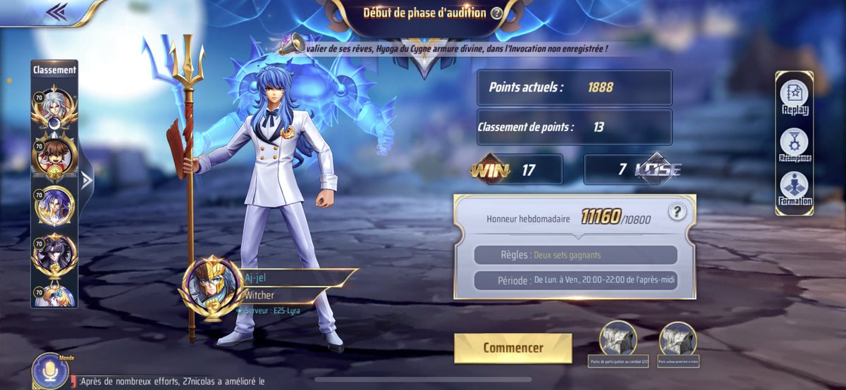 WitcherSsa's tweet image. 3ème Soir de prequal ! On continue doucement sur la lancée ( +58 ce soir)