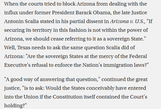 highblueridge's tweet photo. Daniel Horowitz:"The only solution to border invasion is for Texas to remove illegal aliens" https://t.co/r67CNwV9xg"The courts have lost all moral and legal authority on this issue....Constitution is not a suicide pact, and...judicial supremacy is not a suicide pact."
⁠ https://t.co/5yV0PEjYO8