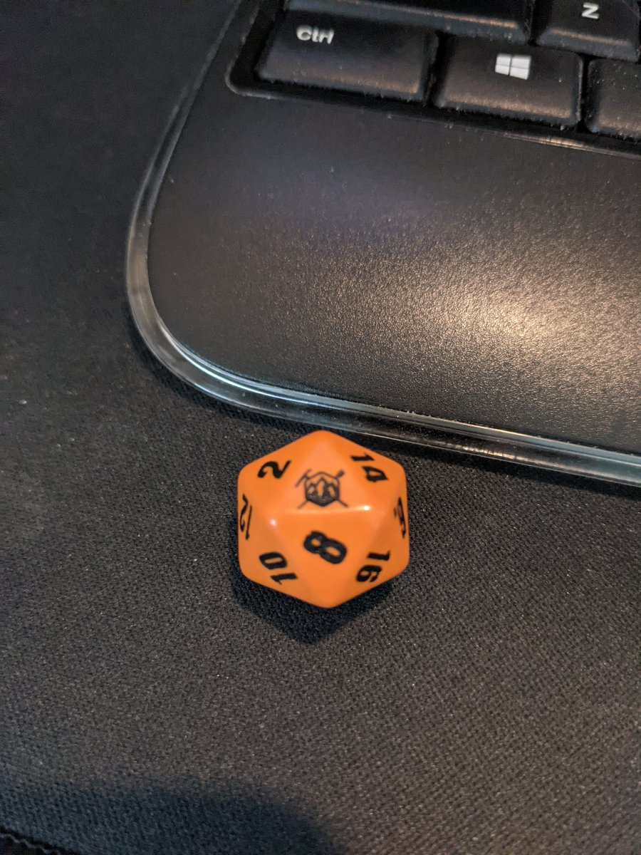@BHinfoSecurity this is so cool! My #backdoorsandbreaches games just went to the next level with an official BHIS D20. Thank you for the surprise in my order!