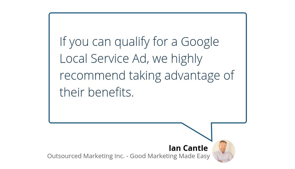 IanCantle2's tweet image. A Google Local Service Ad is a stamp of approval from Google and is therefore more valuable than a traditional PPC ad.
Read more 👉 lttr.ai/j43O
#GoogleLocalServiceAds #SEO
