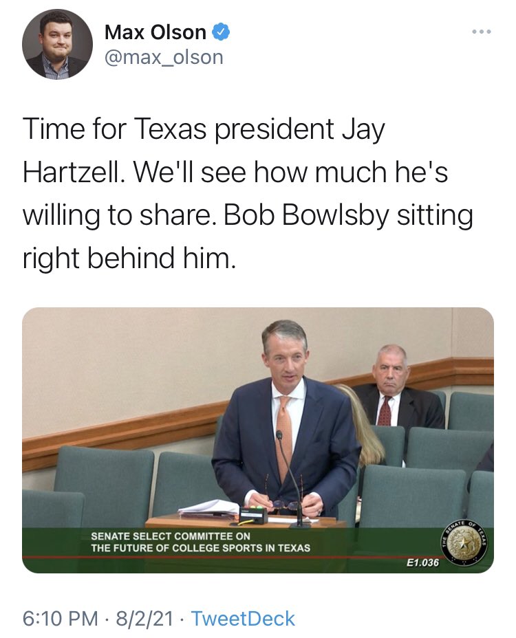 RT @ESPN_BillC: Utterly delightful day in the Texas State Senate. https://t.co/zuqB5GEwQM
