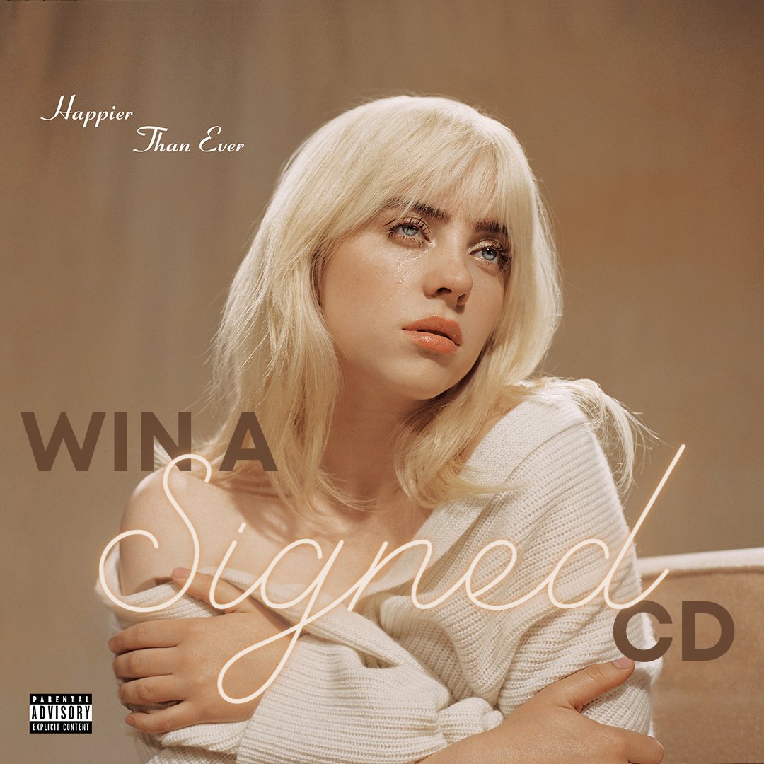 amoebamusic's tweet image. Want to win a SIGNED copy of @billieeilish's new album #HappierThanEver on CD?

RT and follow us to win. 3 winners announced at 7pm.