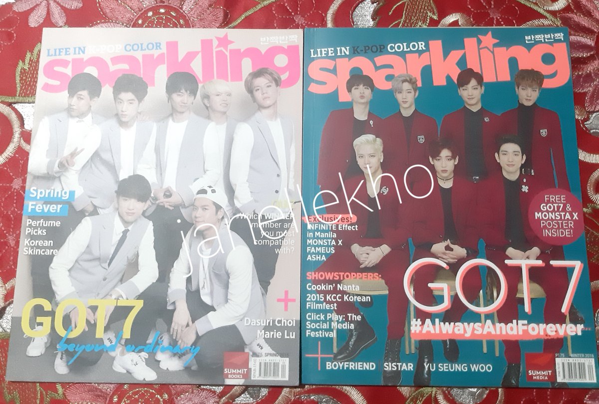jbmallows's tweet photo. SPARKLING MAGAZINE

100 each
Spring 2015
Winter 2015
Summer 2016
Winter 2016

150 each
Summer 2017
Winter 2018

No flaw, with poster inclusion if indicated

Loc: Bulacan
MOP: Gcash

Dm me if interested. https://t.co/tqoQ95ADJc