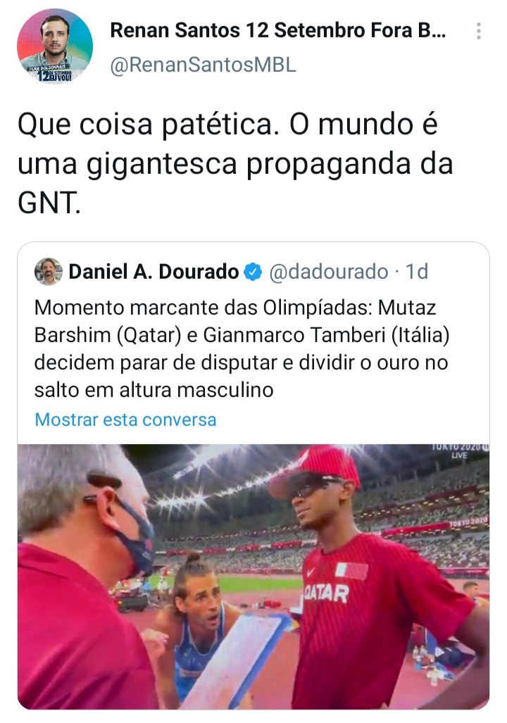 olinadsantana's tweet photo. Cooperação e fraternidade entre atletas é patético. Legal mesmo é fechar o bonde com Eduardo Cunha 😎 https://t.co/4ChpciijCZ