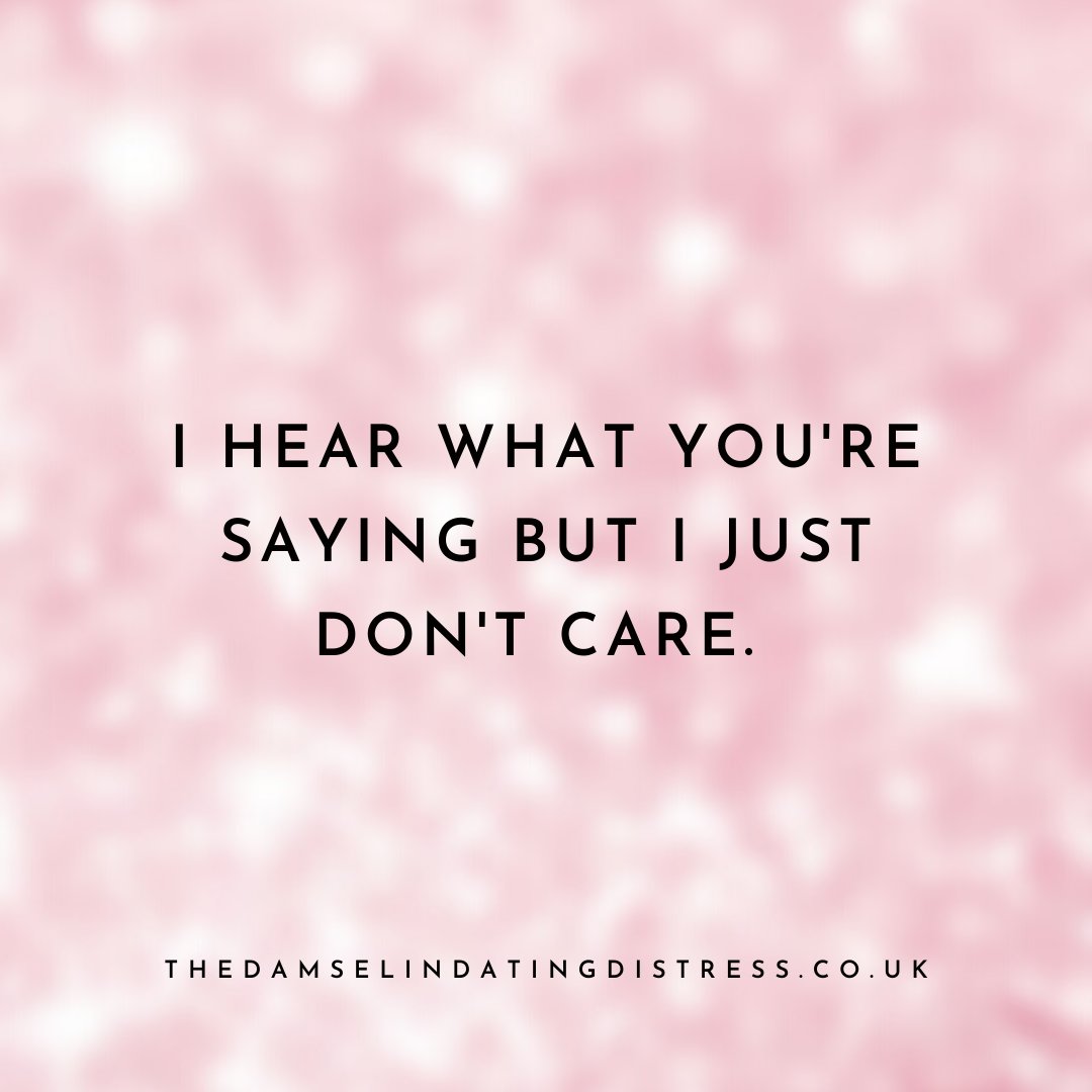 damseldating's tweet photo. Hi there, I’m here to speak for the majority of us… WE DON’T CARE.
#dating #relationships #dontcare #truth #quoteoftheday #qotd #wedontcare #idontcare #fyi #ihearyou #imlistening #datinghumour https://t.co/x7xELO2RgG