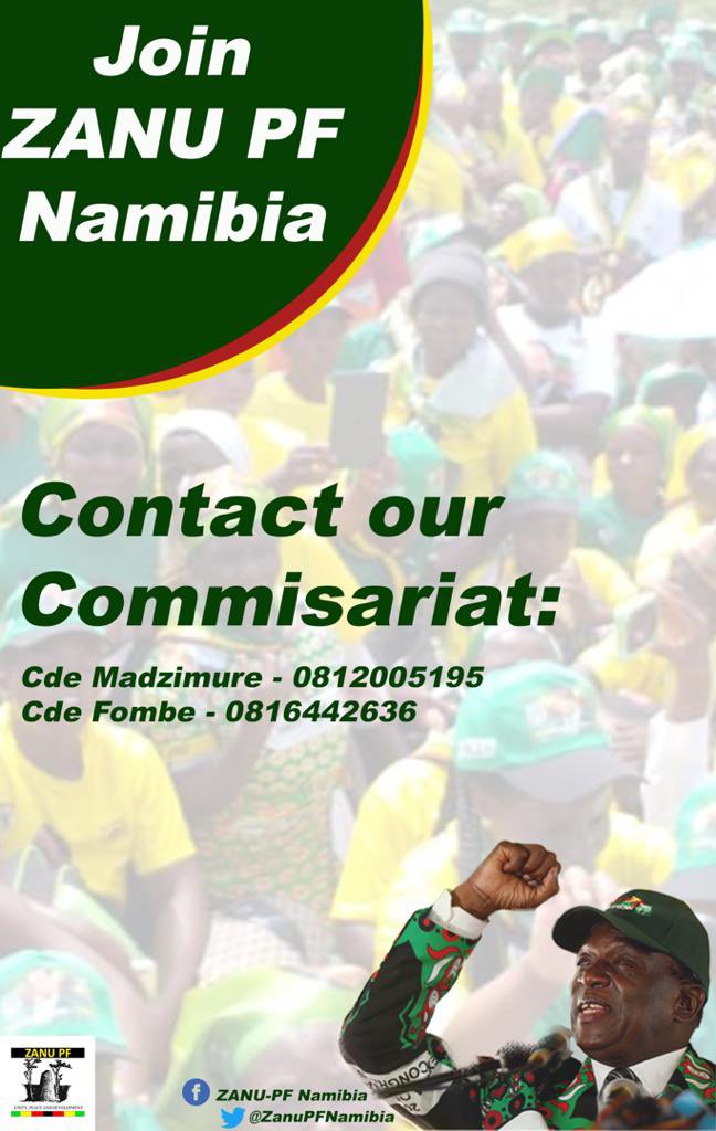 Zanu PF Namibia tweet media