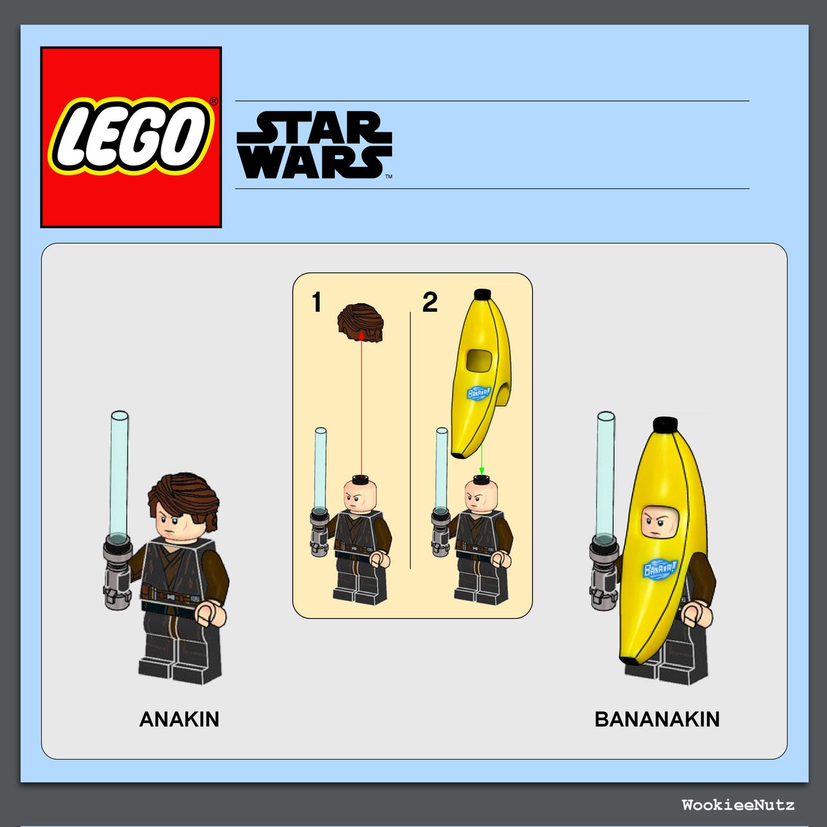 StarWarsPhtshp's tweet photo. #LEGO #StarWars - Anakin 🍌 https://t.co/1JxxH4Mgoq