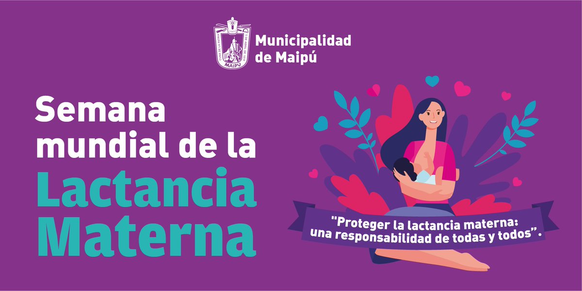 Muni_Maipu's tweet photo. Porque proteger la #LactanciaMaterna es una responsabilidad de todos y todas, como municipio apoyamos a futuras madres mediante consejerías personalizadas durante sus controles prenatales 🤱🏽  ¡Amamantar es entregar salud y afecto! 💜 https://t.co/w0BOa2EFxr