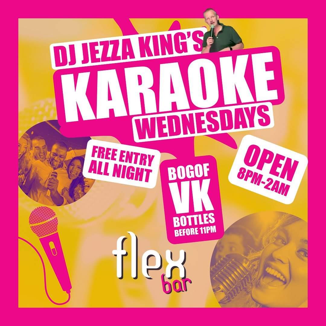 Karaoke with Jezza is back in Bury!
This Wednesday doors open at 8pm and it’s free entry all night
VKs buy one get one free before 11pm