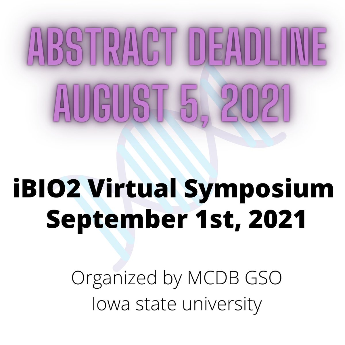 Last 3 days for abstract submission to iBIO2! Here’s the link- forms.gle/Yy6s5XXjPkRwN9… to register. 
Categories include- Molecular biology and biochemistry, Cell biology, Developmental &amp; organismal biology and Environmental &amp; computational studies. Sign up today! 🔬🧬📑🧫