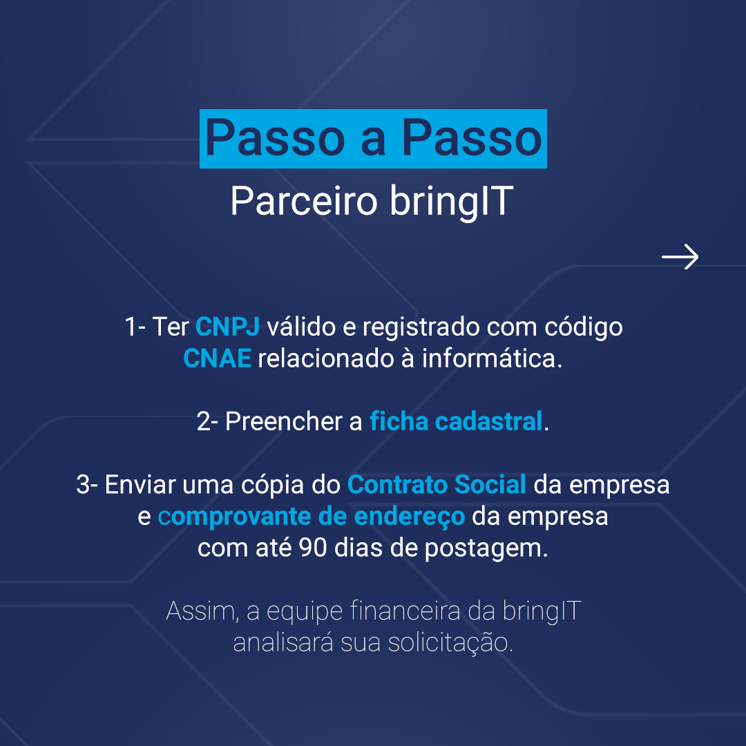 bringitce's tweet photo. Você sabia que a bringIT tem ações especiais voltadas para parceiros de revenda?

Então, para você, empreendedor de informática, que busca expandir seu negócio: a bringIT está aqui para te ajudar!

Saiba mais:

https://t.co/bIgkEJX44o https://t.co/YmMKWzI0nb
