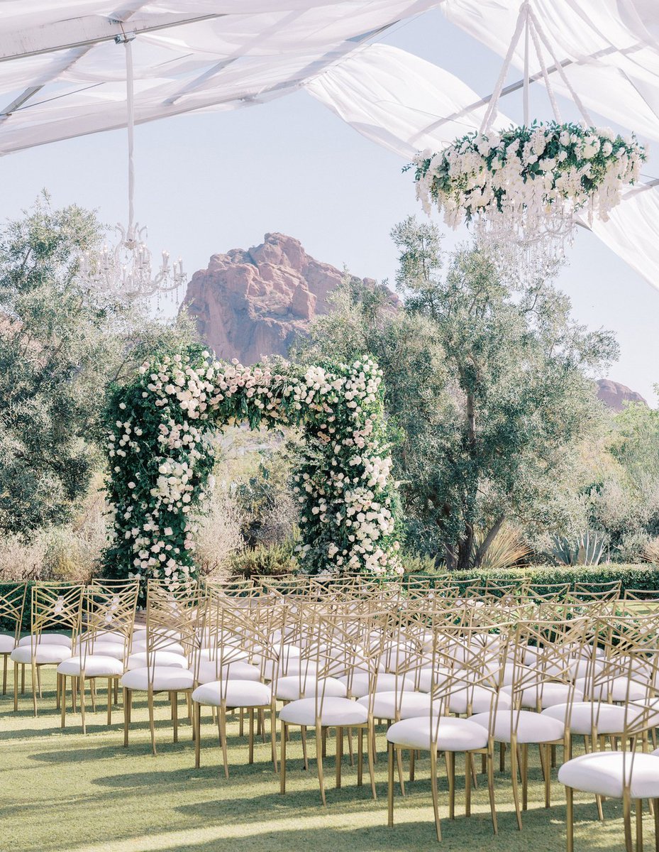 Design your next event with the versatility of the Chameleon Chair. Outstanding Occasions chose the Elegant Gold Fanfare Chameleon for this jaw - dropping wedding
in the desert!
​.
​.
​.
<a href="/LUXFlorist/">LUX Wedding Florist</a>
<a href="/lovestoryfilms/">OurLoveStory</a>
<a href="/BrightRentals/">Bright Event Rentals</a>