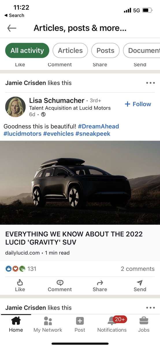 TheDailyLucid's tweet photo. We absolutely love the @LucidMotors and $LCID community y’all are really great! Thank you for sharing our content! 👇 https://t.co/4aI9zlEjtC