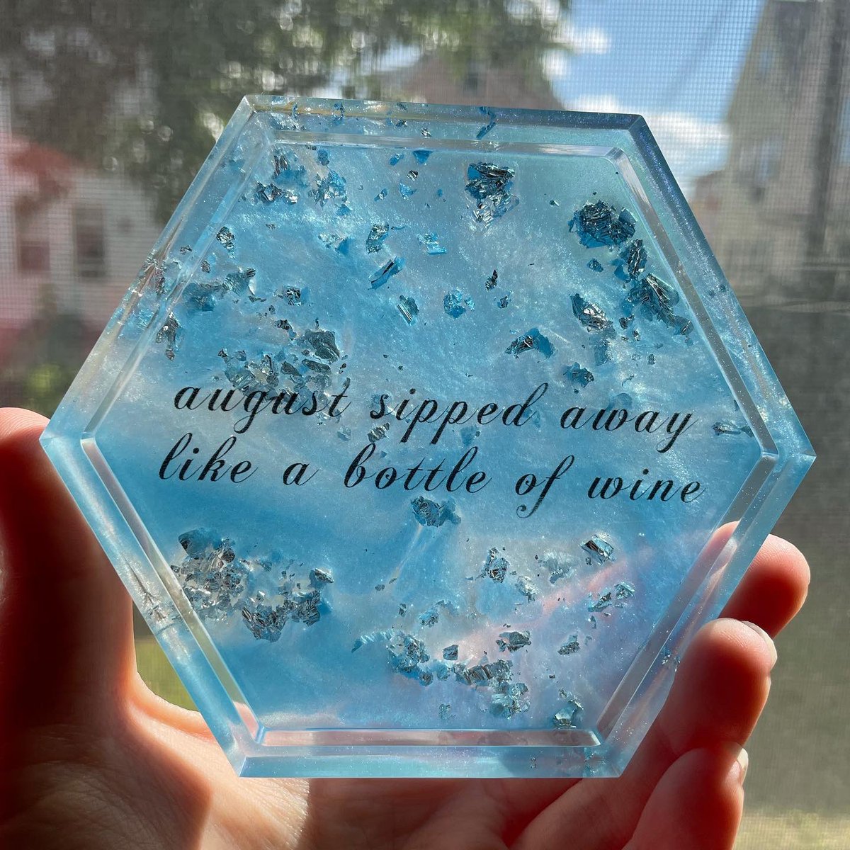 inthepines13's tweet photo. a day late but, happy august to all my “august heads”⛅️ 
this coaster is now available in the shop!
🍷🌾

https://t.co/KLhzNTABNO https://t.co/wisxx99vPc