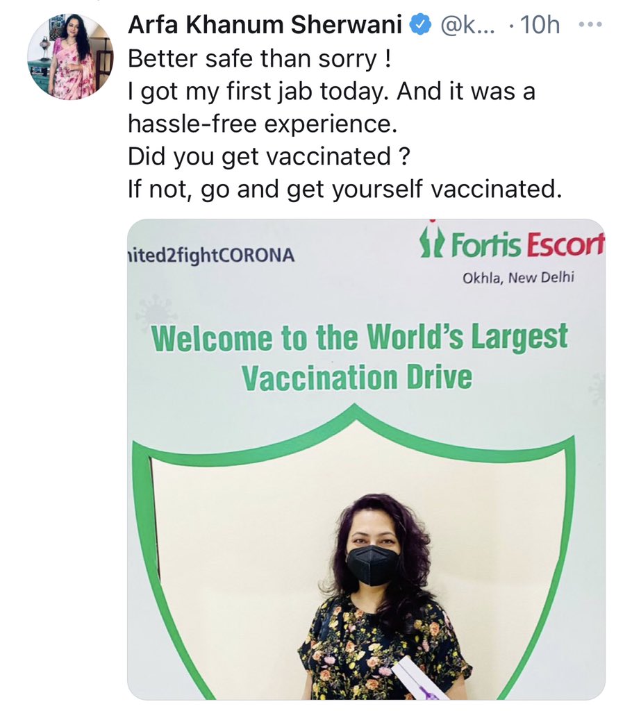 Deshbhakt987's tweet photo. Biggest vaccination drive in the world thanks to NaMo! #ThanksNaMo Indians are admitting this. 🙏🏽🙏🏽🙏🏽 https://t.co/t3TdLUXJCA