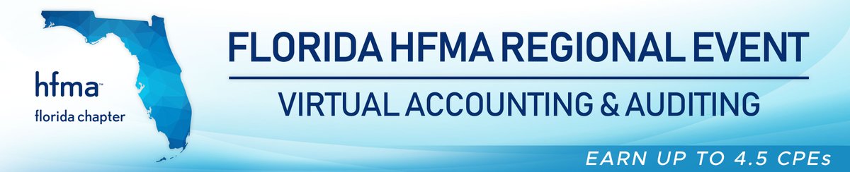 FLHFMA's tweet photo. There's still time to register for the South Region's Accounting &amp; Auditing Virtual Education Event. Learn more about the education that will be presented at the event and register by clicking this link https://t.co/nwniutXdA1. https://t.co/R1Lxl4JdQH