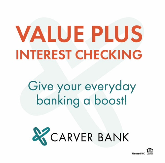 Did you know that our Value Plus Interest Checking account let's you earn interest every day? 

If you'd love to learn more, click the link below and an open an account today.

carverbank.com/personal-solut…

#CarverintheCommunity #CommunityBank #onlinebanking