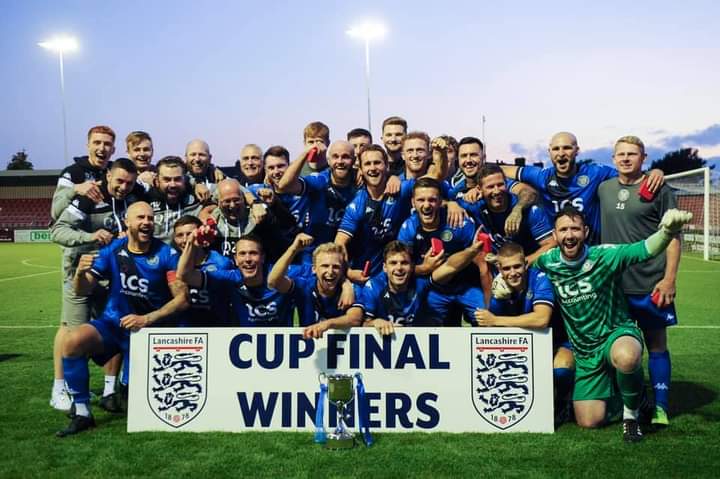 Brilliant performance tonight as Lancaster City beat Prestwich Heys 6 - 1 to win the LFA trophy 😁