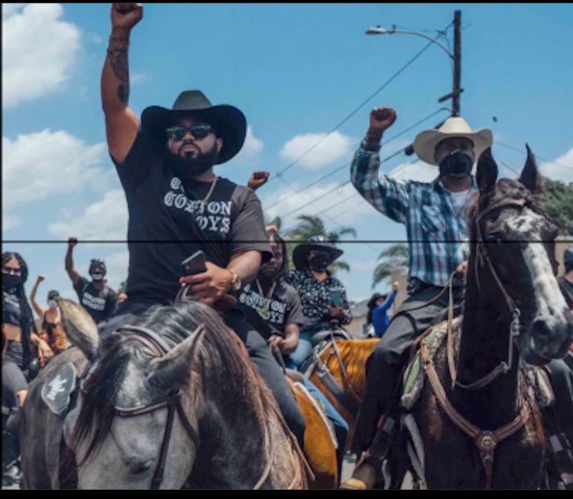 artzyxari's tweet photo. “Compton Cowboys”
Inspired by the film “Concrete Cowboy” which draws from experiences of the Fletcher Street Riders in North Philly. Similarly the Compton Cowboys are a community of black horse riders who provide a positive influence to inner city black youth. 
#concretecowboys https://t.co/gI00nykR3L