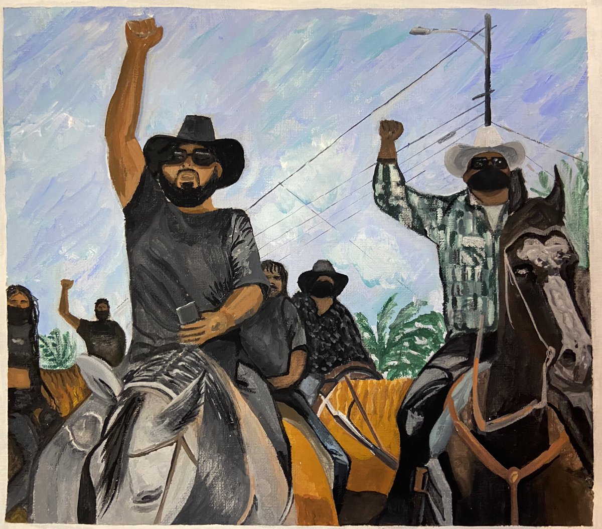 artzyxari's tweet photo. “Compton Cowboys”
Inspired by the film “Concrete Cowboy” which draws from experiences of the Fletcher Street Riders in North Philly. Similarly the Compton Cowboys are a community of black horse riders who provide a positive influence to inner city black youth. 
#concretecowboys https://t.co/gI00nykR3L