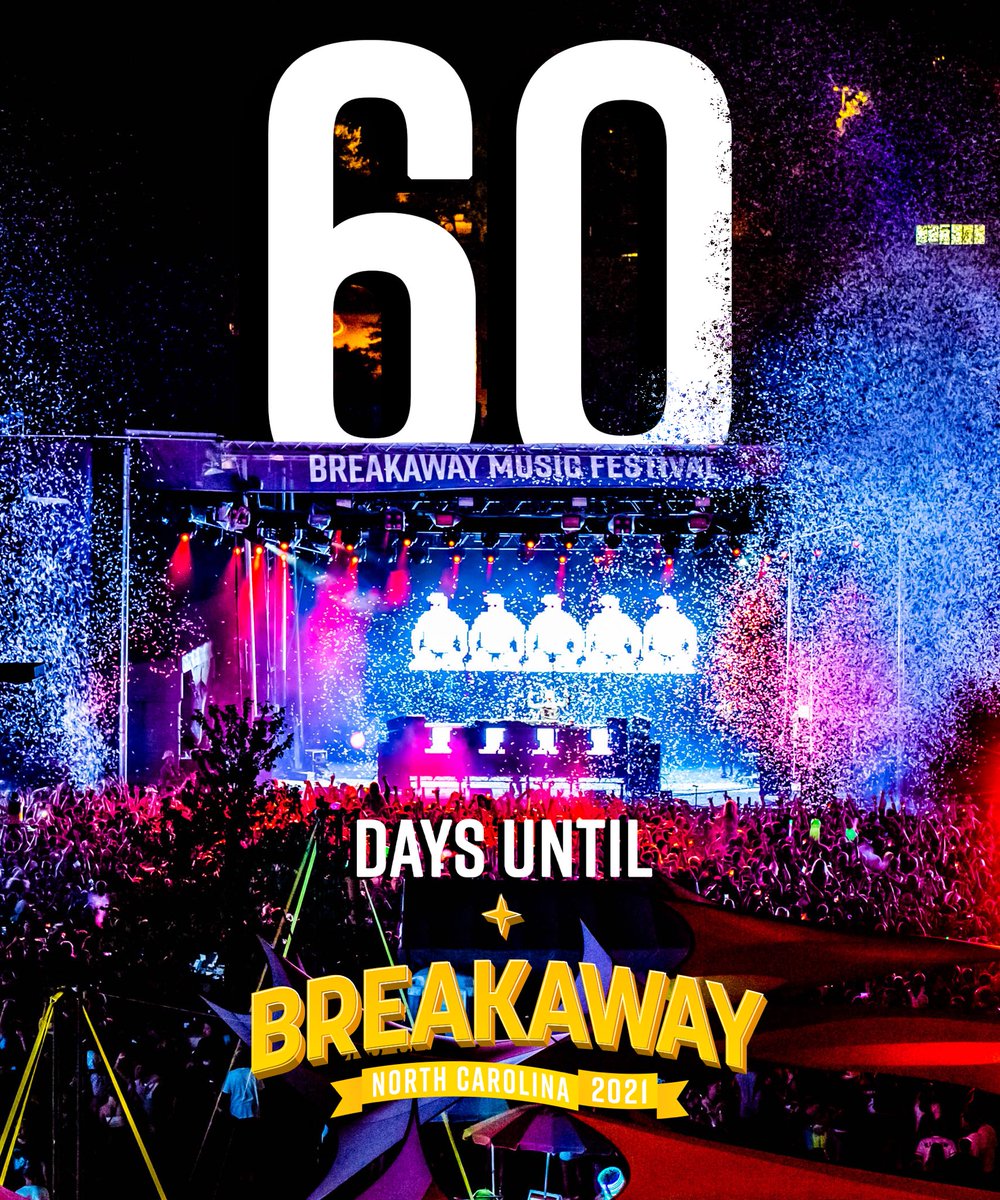 The 60 day countdown to Breakaway Carolina is officially ON!!⚡️ Tag a friend you’re bringing with you!

Get your tickets now!!: breakawayfestival.com/ohio/tickets/